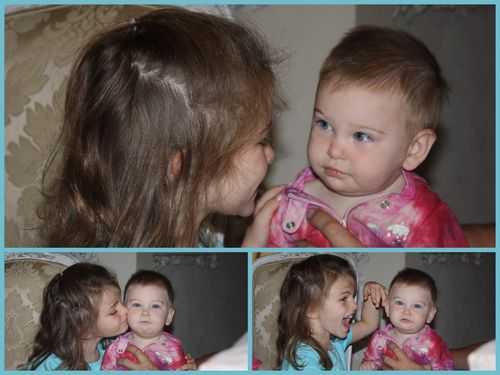 1st time to babysit both girls