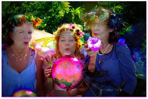 Blowing fairy dust