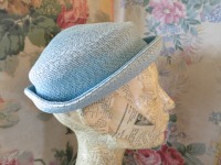 Pale blue hat