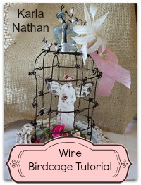 Birdcage cloche button