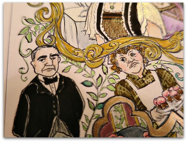 Coloring page downton sisters 039